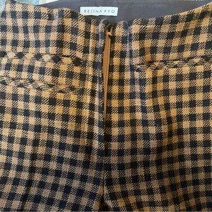 Rejina Pyo wide-legged checkered wool pant